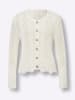 Heine Ajourstrickjacke in champagner