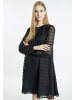 DreiMaster Damen Midikleid Mit Glitzer in Schwarz