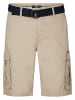 Petrol Industries Cargo-Shorts mit Gürtel Azure in Braun