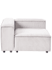Beliani Sofaelement ARDAL in Weiß/Schwarz - (W) 120 x (H) 68 x (L) 120 cm rechtsseitig