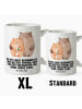 Mr. & Mrs. Panda Weiße Tasse Bären Liebe mit Spruch in Weiß
