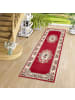Pergamon Orient Velours Teppich Läufer Trendline in Rot