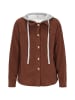 Swirly Women Jacket in Coffee