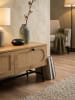 KADIMA DESIGN Lowboard 100x45x40 cm TV-Kommode mit Eiche-Dekor & Rattan, Design