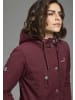 Kangaroos Langjacke in bordeaux - braun