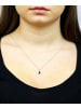 Diamant L'éternel Halskette aus 375 Weißgold mit 0.5 Karat Diamant mit Saphir