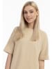 DreiMaster Damen Sweatshirtkleid in Beige