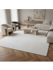 KADIMA DESIGN Teppich Kurzflor Unifarben Polyester Antirutsch Wohnzimmer in Weiß