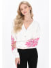 IZIA Women Cardigan in offwhite pink