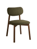 Beliani 2er-Set Esszimmerstuhl MILLS in Braun/Grün