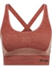 Hummel Hummel Top Hmlclea Yoga Damen Dehnbarem Atmungsaktiv Schnelltrocknend Nahtlosen in WITHERED ROSE/ROSE TAN MELANGE