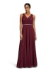Vera Mont Abendkleid mit Plissee in Deep Wine