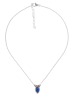 mantraroma 925er Silber - Collierketten (L) 42 cm mit Lapis Lazuli