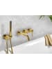 Beliani Wannenarmaturen JAVIRA in Gold - (W) 31 x (H) 164 x (L) 21 cm