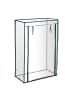 relaxdays 3 x Tomatengewächshaus in Transparent - (B)100 x (H)150 x (T)50 cm
