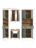 xonox.home Badkombination in Artisan Eiche/Salbei - (B) 186 x (H) 191 x (T) 34