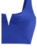 Venice Beach Crop-Bikini-Top in blau