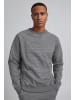 BLEND Basic Langarm Sweater Rundhals Pullover Sweatshirt Jumper in Dunkelgrau