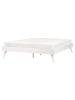 Beliani Doppelbett BERRIC in Weiß - (W) 167 x (H) 38 x (L) 202 cm