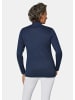 GOLDNER Kurzgröße:  Sportliche Strickjacke in marine