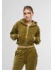 Von Dutch Zip-Kapuzenpullover in khaki
