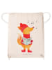 Mr. & Mrs. Panda festival tasche Fuchs Sänger ohne Spruch in Creme