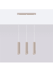 Nice Lamps Pendelleuchte GLEAM 3 taupe H 98 cm