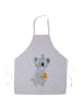 Mr. & Mrs. Panda Schürze Koala Geschenk ohne Spruch in Grau Pastell
