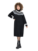Ulla Popken Strickkleid in schwarz