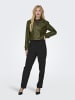 ONLY Kunstlederjacke in Dark Olive