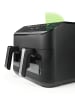 Gourmet Maxx Heißluft-Fritteuse Doppelkorb 2x 4,5l 2400W schwarz Schwarz