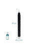 relaxdays 6 x LED Stabkerzen in Schwarz