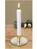Novaliv 12x Stabkerzenhalter Adventskranz Gold 10x5cm Tafelkerzenhalter modern in Gold