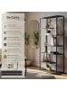 tectake Standregal mit 6 Fächern, inklusive Kippschutz, 85 x 35 x 188 cm