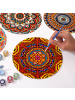 ARTNANAS 
PVC-Tischset Malen nach Zahlen 6er Set-"Mandala" 20cm