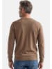 Redmond Pullover Basic in Rot / braun