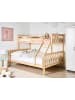 Beliani Hochbett BIERNE in Braun - (W) 149 x (H) 150 x (L) 210 cm