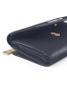 Lazarotti Bologna Leather Geldbörse Leder 14 cm in navy