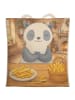 Mr. & Mrs. Panda Stoffbeutel Panda Pommes Gebet Design ohne Spruch in Weiß