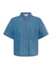 My Essential Wardrobe Jeanshemd Denim Baggy fit in Medium Blue Wash