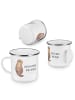 Mr. & Mrs. Panda becher emaille Otter Muschel mit Spruch in Weiß