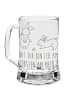 Mr. & Mrs. Panda Gravur Bierkrug Hasen Muschel mit Spruch in Transparent