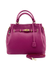 Florence Florence Handtasche Leder fuchsia, pink ca. 38cm