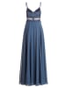 Vera Mont Abendkleid mit Spitze in Blue Stone