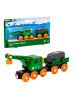 Brio Aktionsspiel BRIO World - Grüner Kranwagen mit Anhänger und Fracht Ab 3 Jahre in bunt