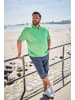 Men Plus Poloshirt in blaugrün