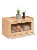 relaxdays Brotkasten in Natur - (B)40 x (H)26 x (T)25 cm