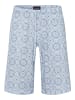 Hanro Schlafshorts Night & Day in blue tile print
