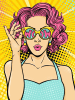 Ravensburger Malprodukte CreArt Canvas Leinwand - Lady in Pink (PopArt) Ab 12 Jahre in bunt