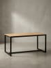 KADIMA DESIGN Esszimmertisch 140x80x76 cm Massivholz Metall Esstisch